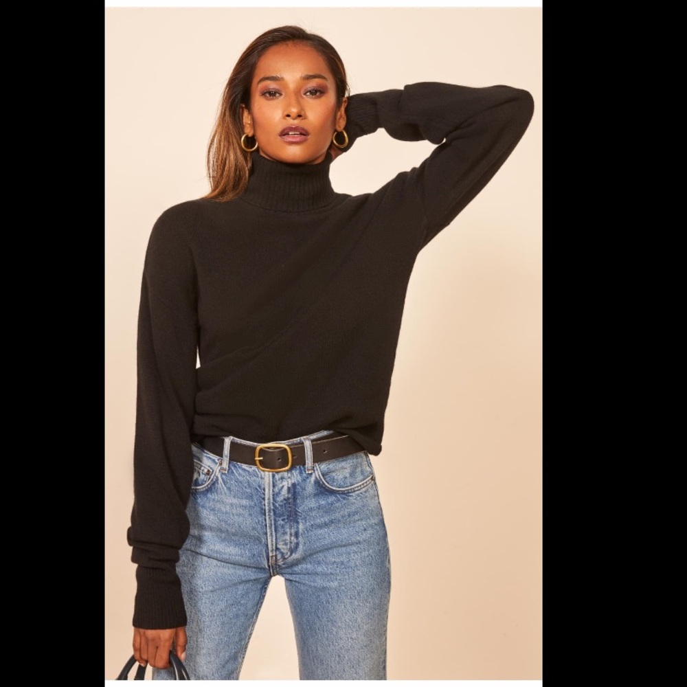 Reformation Cashmere Blend Turtleneck, XS (nwt)